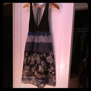 Dress with multiple patterns